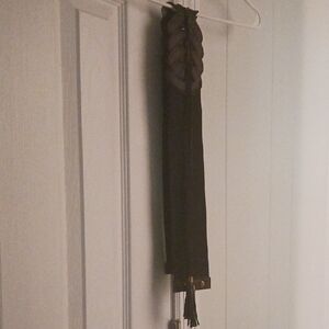 Source Unknown Dark Brown Braided Belt